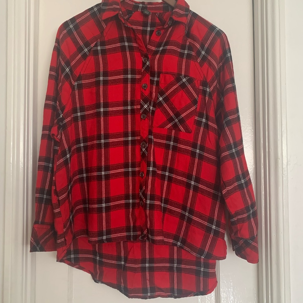 WILD FABLE Flannel button up top